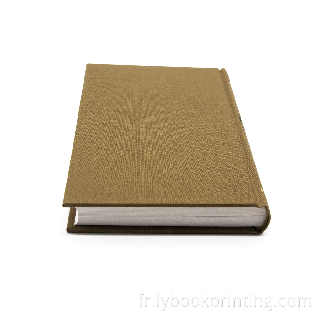 Impression du livre de couverture en tissu de tissu d'écran de silk d'écran en soie en soie en soie